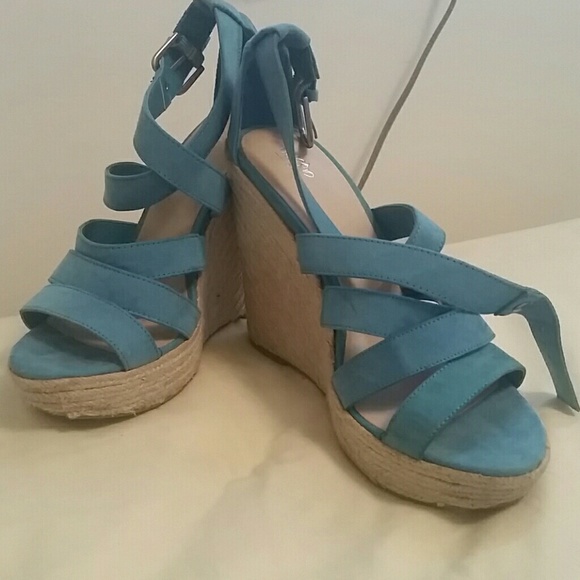 Teal mossimo wedges