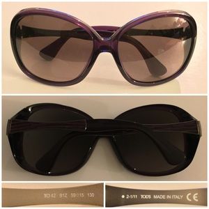 Authentic Tods purple sunglasses
