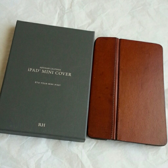 Accessories - Restoration Hardware leather ipad mini cover.