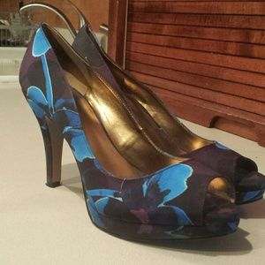 Nine West Floral Heels