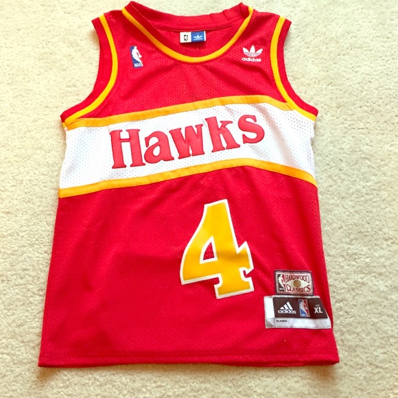 Stitched Atlanta Hawks throwback basketball jersey