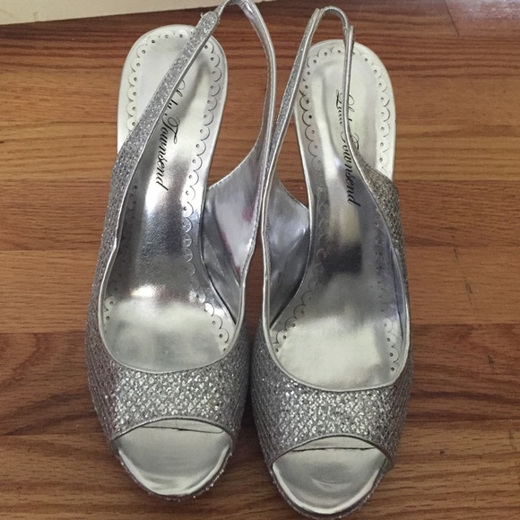 Silver Sparkly 5 inch Heels