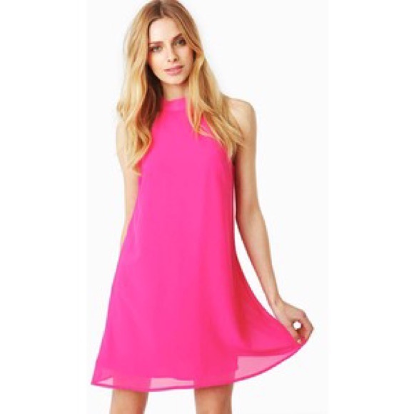 Coral Chiffon Dress
