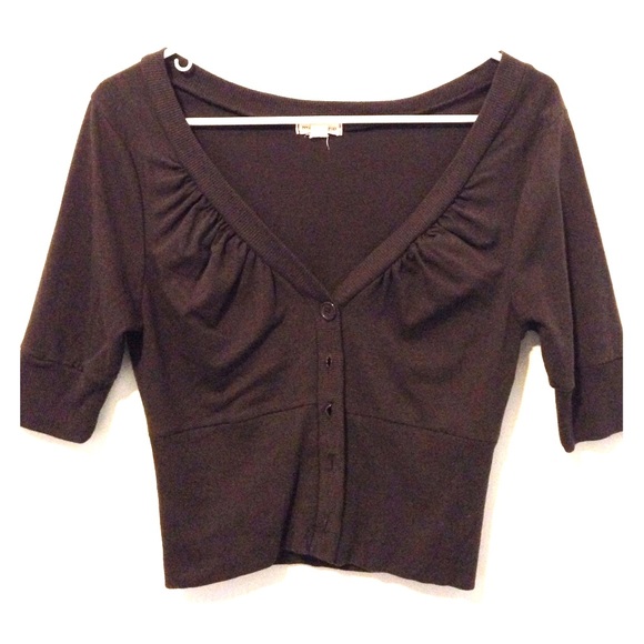 Brown shrug cardigan