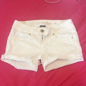 White American eagle denim shorts