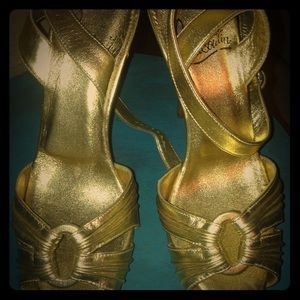 Brand New Gold Christian Louboutins, Sz 36