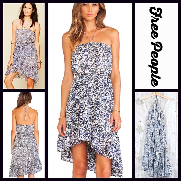 Free People Dresses & Skirts - ❗️1-HOUR SALE❗️FREE PEOPLE Printed Chiffon Dress