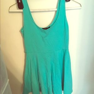 Turquoise Forever 21 Skater Dress