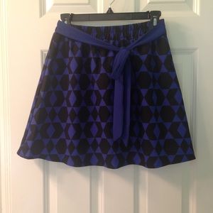 Blue and black skirt