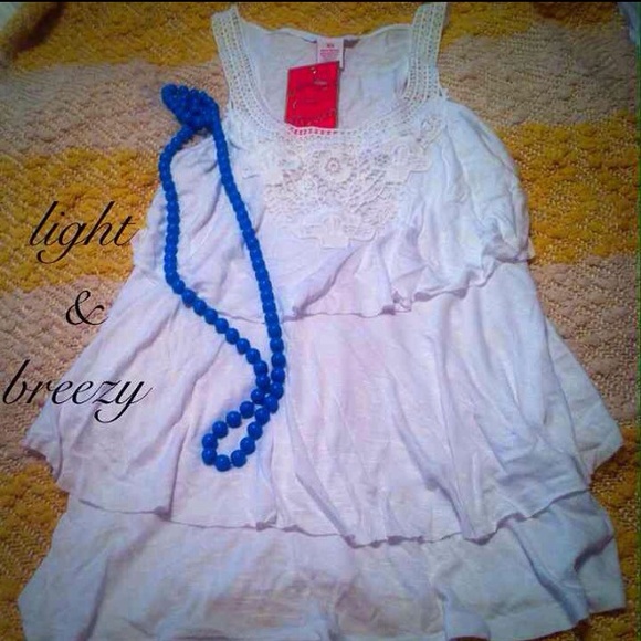 NWT Candies Ruffle Tank Top