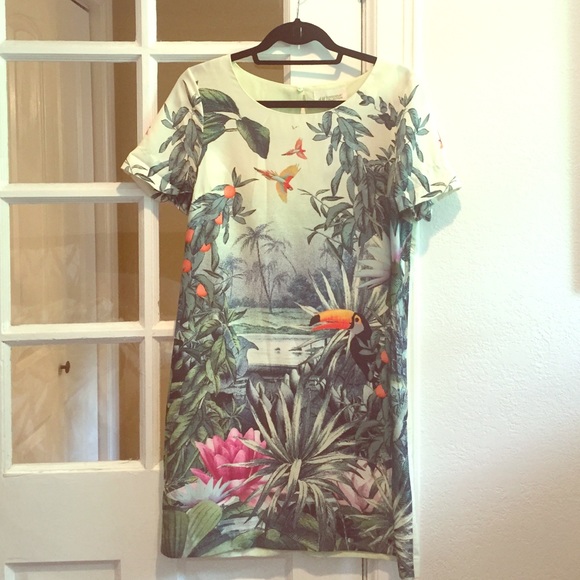 NWT - H&M Tropical Shift Dress