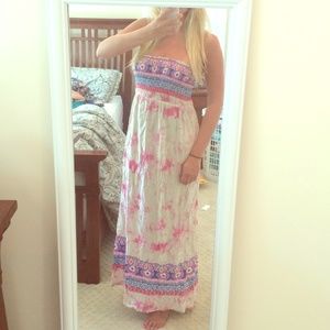 Tribal Print Maxi Dress