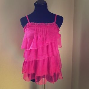 Cutesy Girl Hot Pink Romeo & Juliet Top