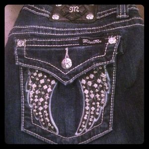 Miss Me boot cut jeans.