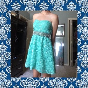 Mint homecoming dress