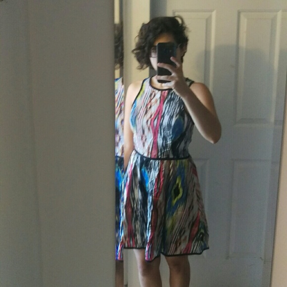 Cotton Batik Print Skater Dress