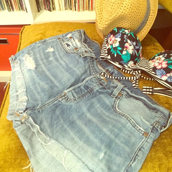 Levi's Urban Renewal Cutoff Denim Shorts