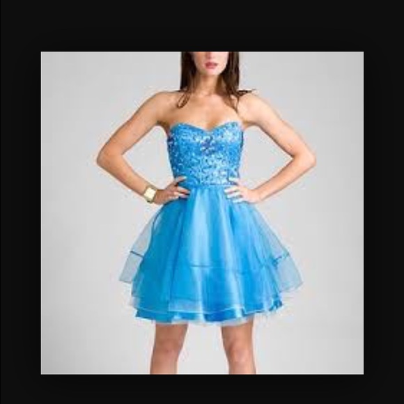 Betsey Johnson Blue Sparkle Dress
