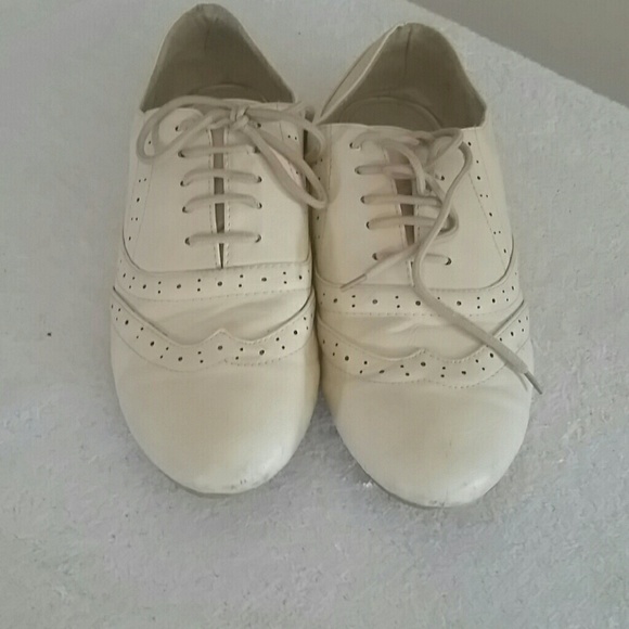 Cream oxfords