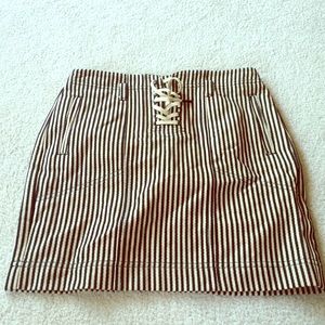 Madewell Striped Pencil Skirt