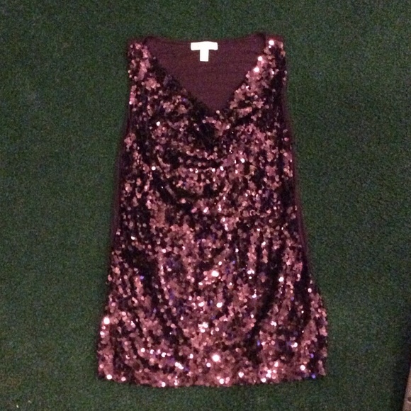 Purple sequin fancy top
