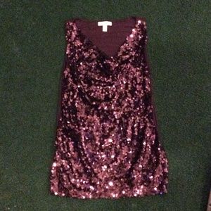 Purple sequin fancy top