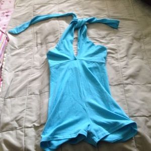 American Apparel halter bodysuit