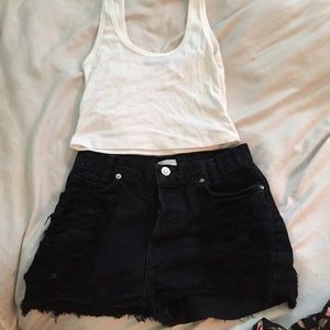 Brandy Melville black high waisted shorts