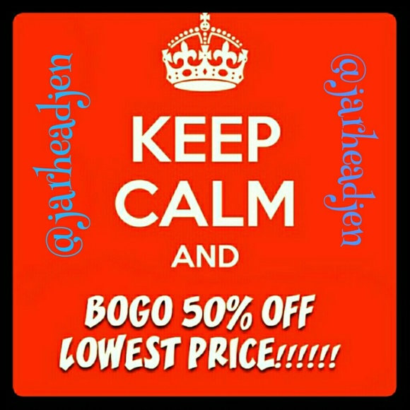 SALE IS OVER!  BOGO 1/2 off