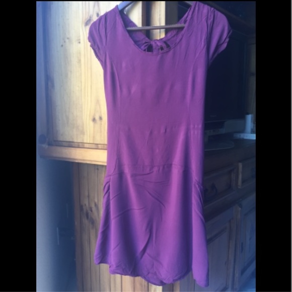 Don't ask why open back dress in purple - Picture 1 of 3