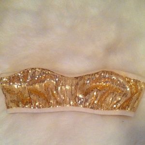 Sparkly gold bandeau small