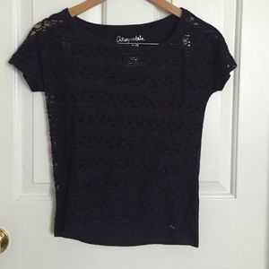 Navy Blue Lace top