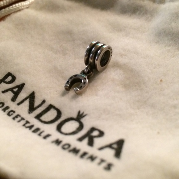 PANDORA Dangle Charm Horseshoe Sterling Silver