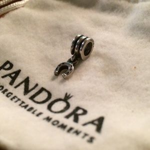 PANDORA Dangle Charm Horseshoe Sterling Silver