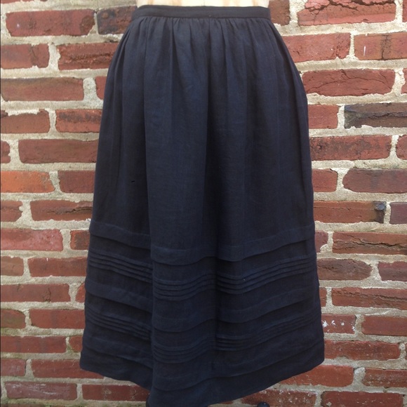 Michael Kors black linen skirt size 4