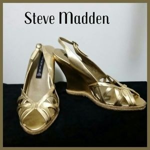 STEVE MADDEN GOLD SHOES