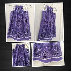 💐Purple Paisley Bandana Dress💐