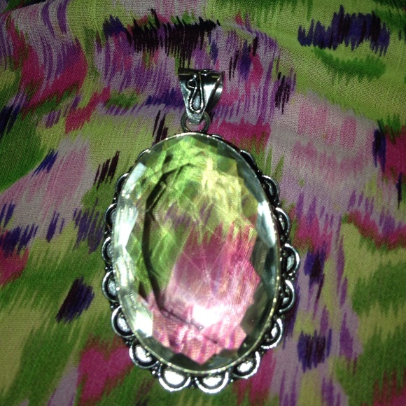 ✔Huge Rock Crystal Pendant✔