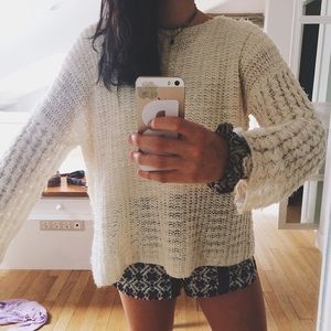 Topshop White Sweater