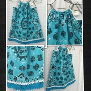 🌼Turquoise Paisley Bandana Dress🌼