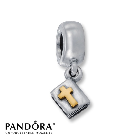 Dangle Charm Bible 14K Gold Sterling Silver