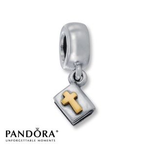 Dangle Charm Bible 14K Gold Sterling Silver