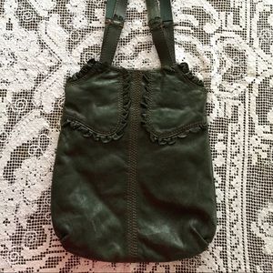 Lucky Brand Rockin' Ruffles Emerald Green Hobo Bag