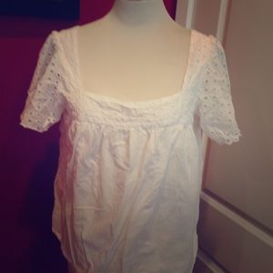 Michael Kors Cotton eyelet top. Worn once.