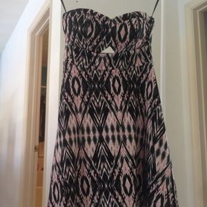 Strapless Material Girl mini-dress