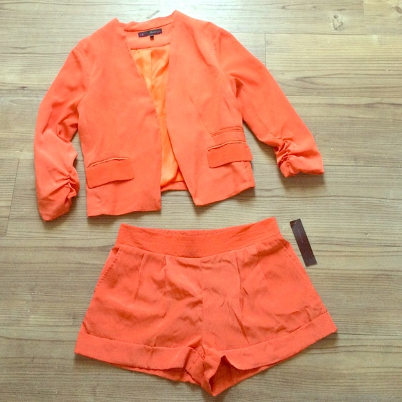 Beautiful Coral Short Suit
