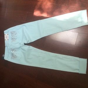 💥PRICE DROP💥 Miss Me- teal skinny jeans