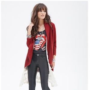 Ribbed Knit Dolman Cardigan