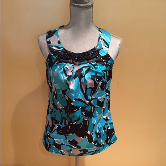 Black, blue, and white tank!