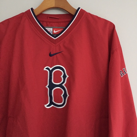 red sox pullover windbreaker